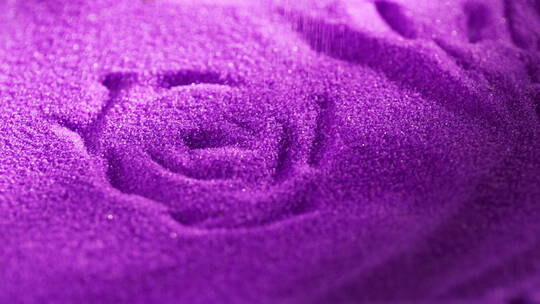 紫色沙子上的玫瑰印记唯美美妆素材