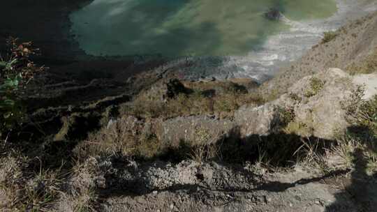 火山，墨西哥，火山口湖，雾