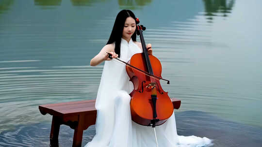 唯美意境大提琴演奏