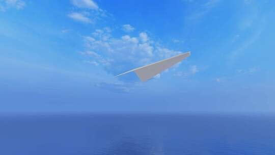 纸飞机飞过 梦想未来 奋斗励志视频素材模板下载