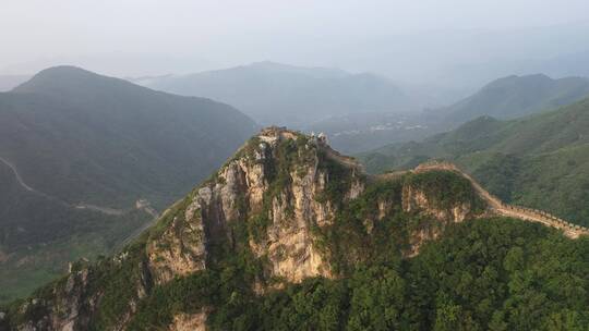 航拍 北京怀柔驴鞍岭长城