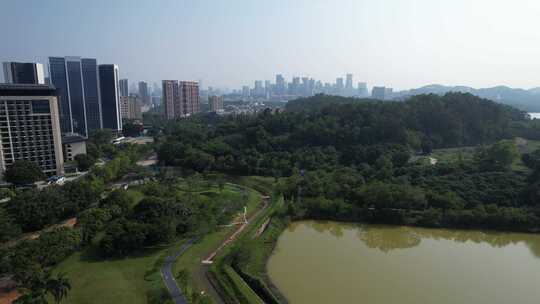 深圳南山区西丽湖（环西丽湖碧道）航拍