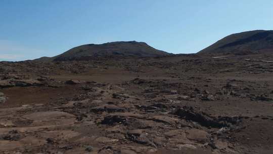 火山，火山口，岩石，留尼汪岛