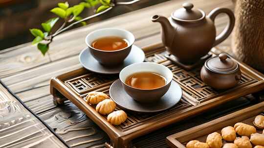 古典茶室 茶具茶器与茶道 中国古风场景