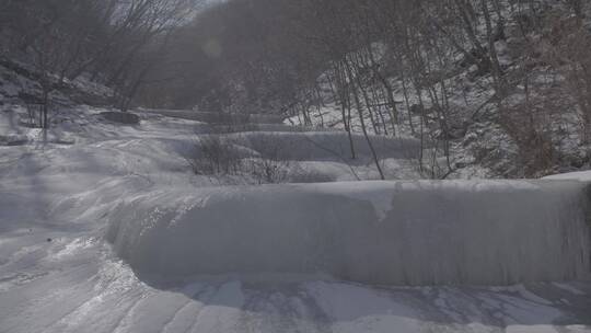 冬季北方冰雪光阴变化LOG视频素材