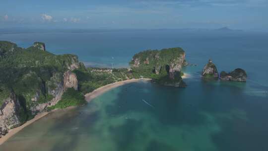 HDR泰国甲米莱雷海岛海滨风情自然风光