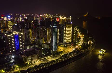 湖北宜昌航拍延时 夜景延时 延时