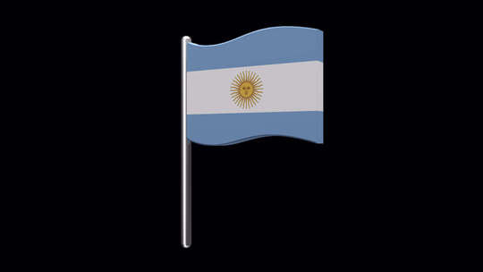 阿根廷国旗别针图标