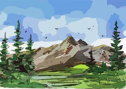 九寨幻境 大气 森林 童话 迷雾 梦幻