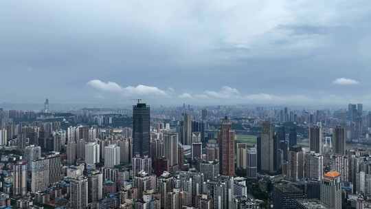 重庆夏日暴雨航拍视频素材模板下载