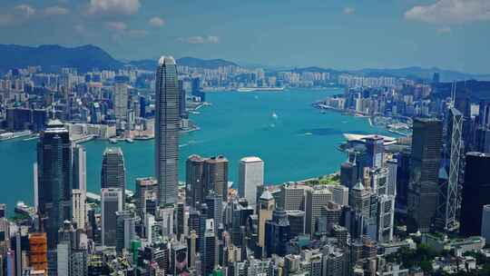 【正版素材】香港大景全景大气俯拍