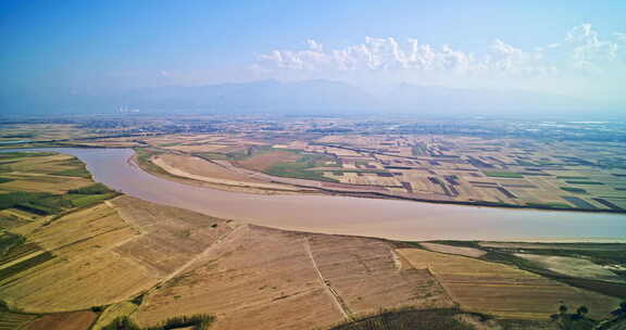 陕西关中平原渭河沿岸