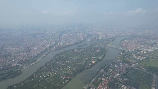 高空航拍东莞城区