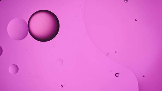 紫色水分子油分子美肤时尚广告概念