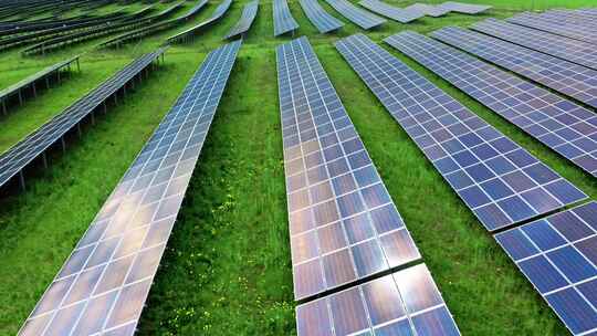 太阳能光伏发电风力发电清洁能源碳中和视频素材模板下载
