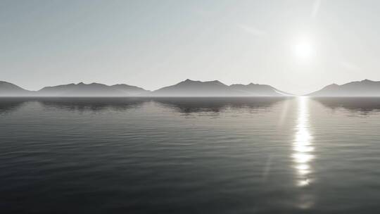 朝阳湖面