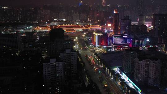 航拍珠海夜景