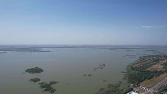 河北衡水衡水湖4A景区航拍