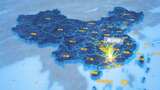 广州市南沙区辐射全国网络地图高清在线视频素材下载