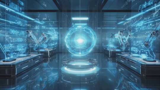 科技感未来实验室场景