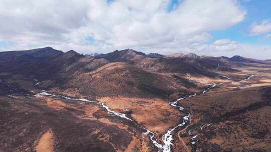 航拍山川河流自然风光