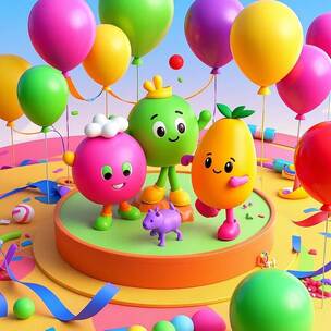 惬意春游 欢乐流行 可爱调皮活力 跳动俏皮