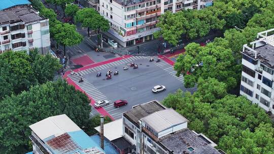 桂林城市居民楼街景