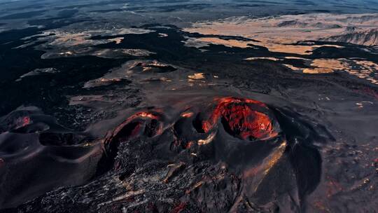 火山的上空