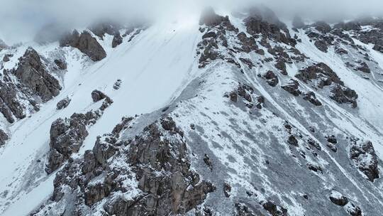 雪山航拍素材