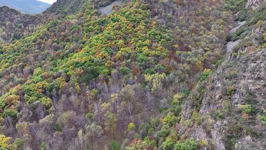 山林秋季风光俯瞰