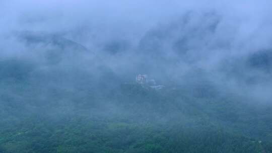 航拍陕西 鄠邑区圣母山