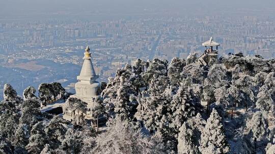 江西庐山雪景4k合集