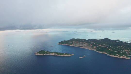4k珠海桂山岛海岛风光航拍