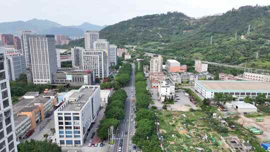 泉州市安溪县二环南路城市主干道大景航拍