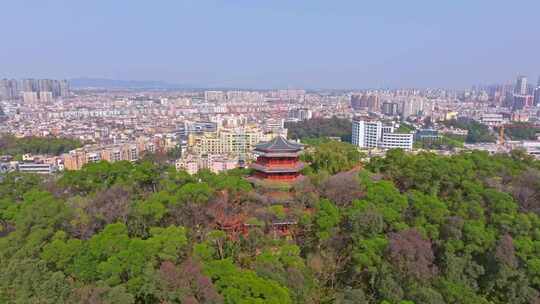 佛山顺德体育中心  大良  风岭公园  凤鸣阁