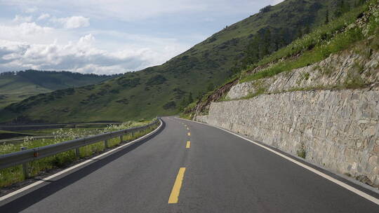 公路 山路 主观视角