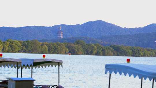 杭州西湖雷峰塔风景