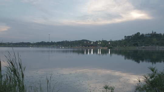 兴隆湖 湖面 天府新区 湖岸 湖