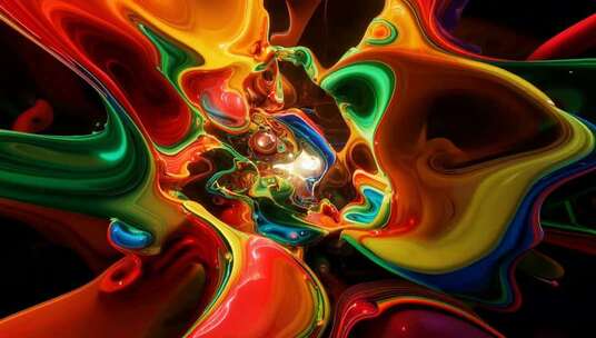 彩色抽象艺术流动背景素材