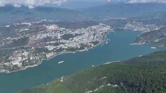 长江三峡巫山段素材