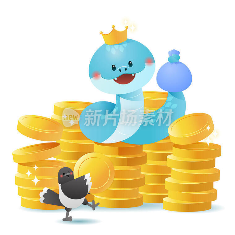 一条蛇戴着一条蛇