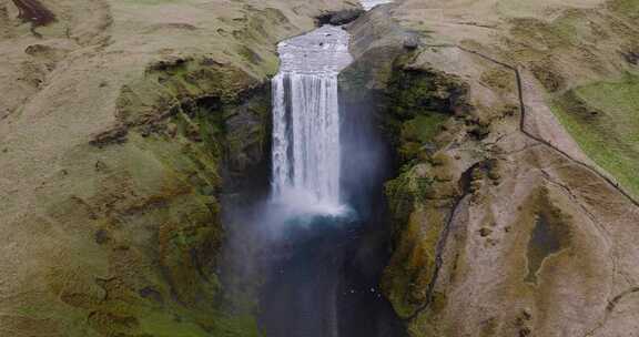 Skogafoss，瀑布，冰岛，流动