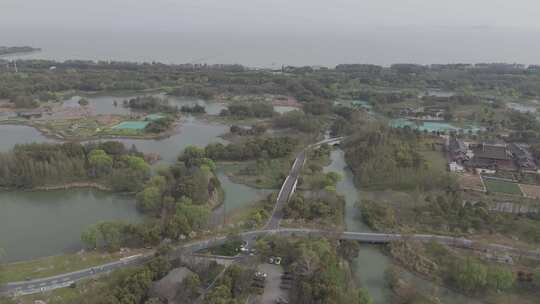 无锡 贡湖湾湿地全景 公园 太湖