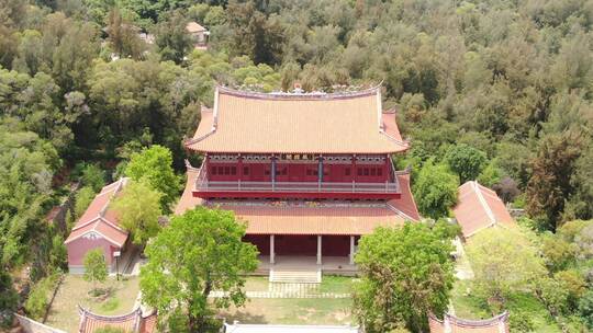 福建泉州少林寺航拍