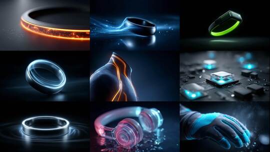 未来科技可穿戴设备创新设计产品展示高清在线视频素材下载