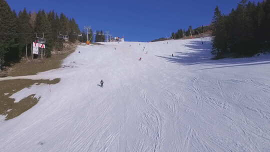 滑雪区视频素材模板下载