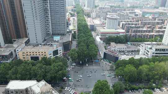 航拍山东淄博建设淄博大景淄博宣传