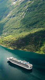 挪威Geirangerfjord旅游轮渡