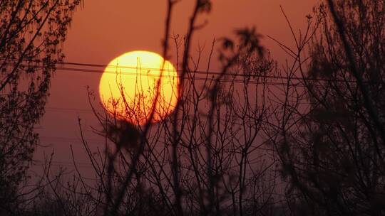 夕阳日落