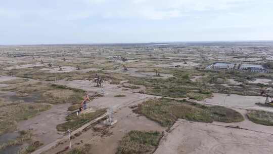 山东东营胜利油田石油开采